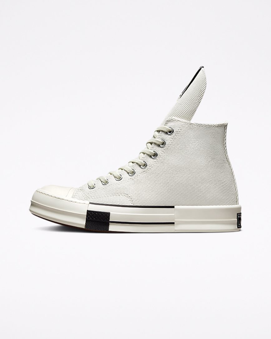 Men's Converse x DRKSHDW DRKSTAR Chuck 70 High Top Shoes White / Black | AU 43109P